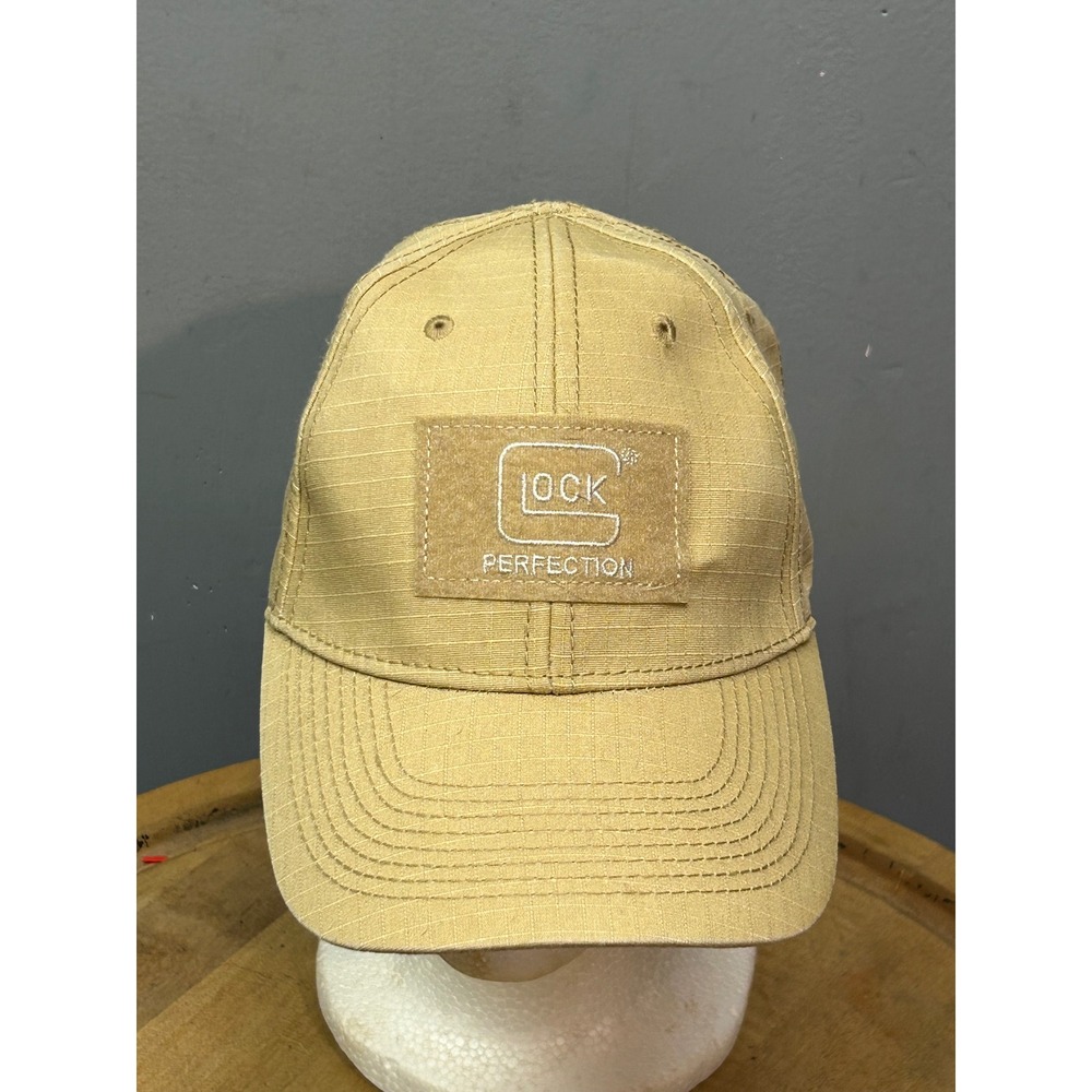 Glock Hat Men One Size Tan Perfection Ripstop Tactical Patch Baseball Cap